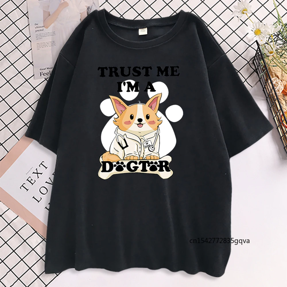 

Trust Me I Am A Cat Print Female Short Sleeve Tshirt Casual Women Tshirts Korean Clothing Skin Friendly Women Tee