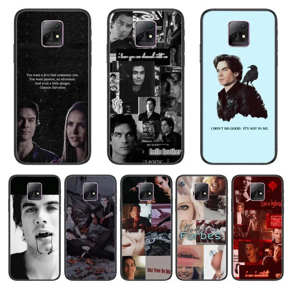 

Vampire's diary style Phone Case For XiaoMi Redmi 10X 9 8 7 6 5 A Pro S2 K20 T 5G Y1 Anime Black Cover Silicone Back Pretty