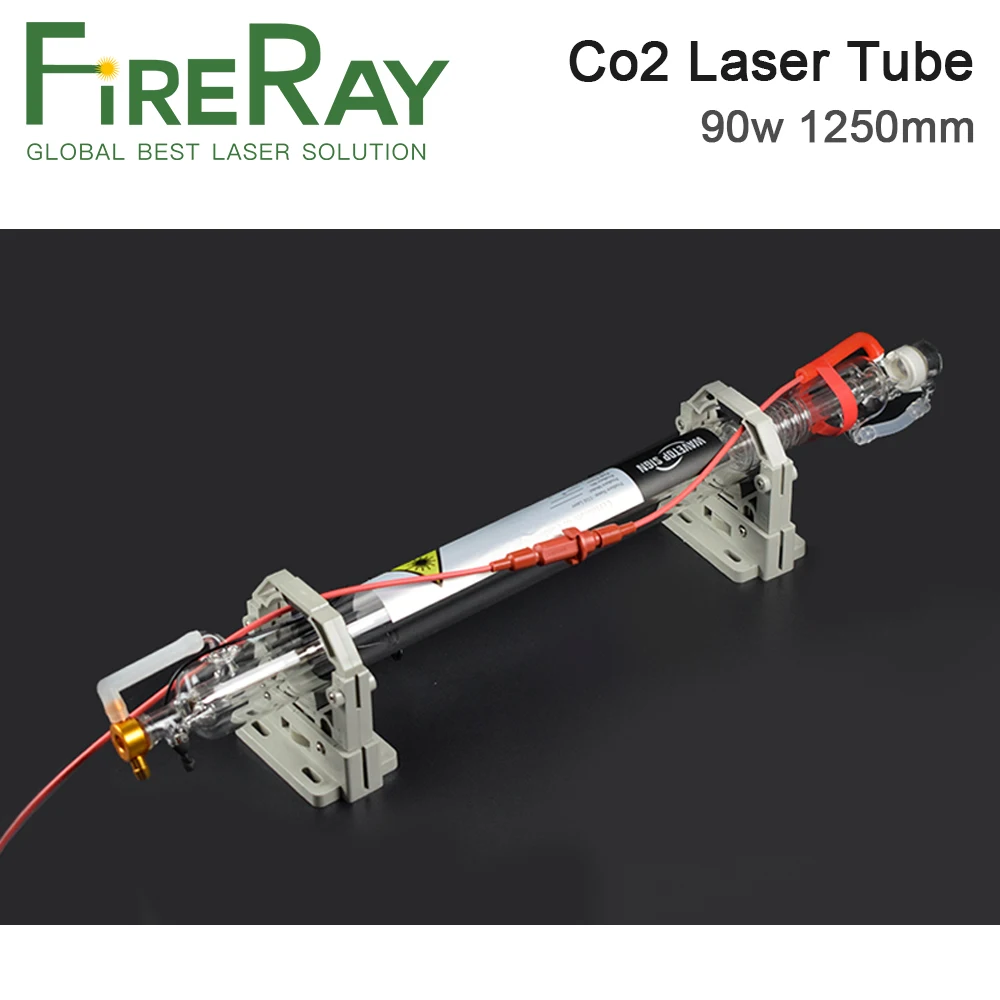Стеклянная Лазерная Co2 трубка FireRay 90 Вт диаметром 1250 мм стеклянная лампа 80 для