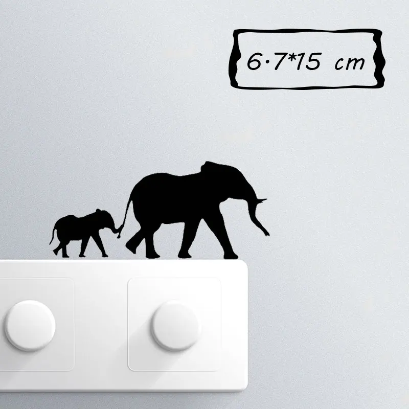 Выключатель в виде слона настенный Декор для дома искусственные животные