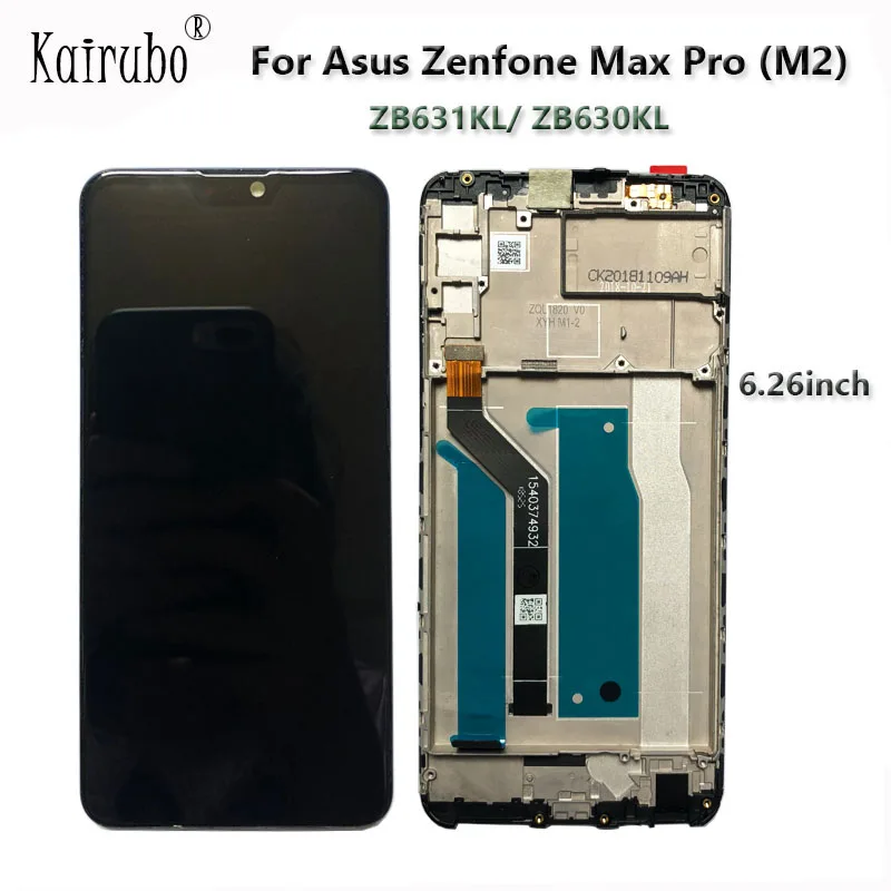 6 26 ''Лучший AAA OEM LCD для Asus Zenfone Max Pro M2 ZB631KL / ZB630KL ЖК дисплей сенсорный экран