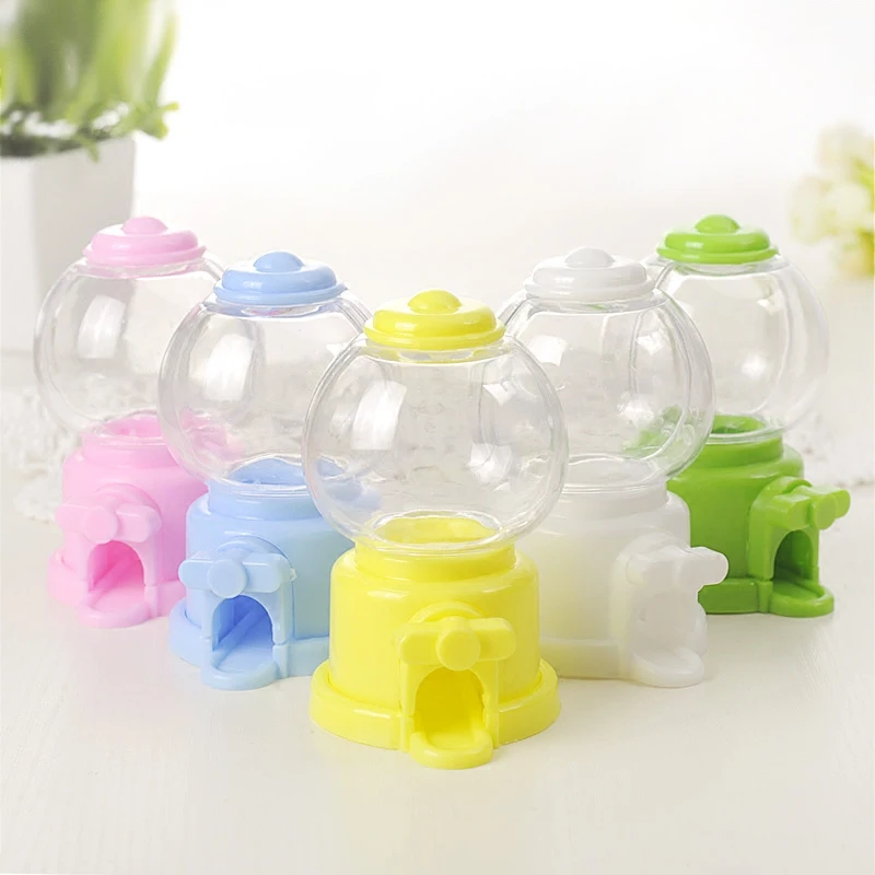 

5pcs/lot Light bulb candy box rotatable sugar machine plastic candy box