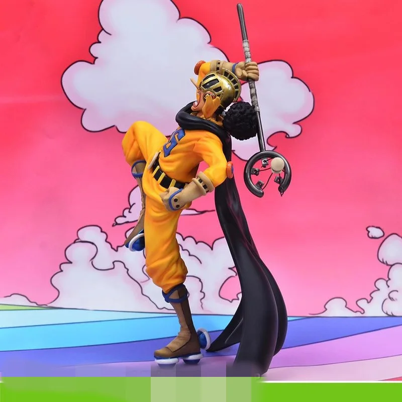 

2 Pcs/set One Piece Monkey D. Luffy Statue Usopp Bust The Straw Hat Pirates Full-Length Portrait GK Action Figure Toy BOX Q306