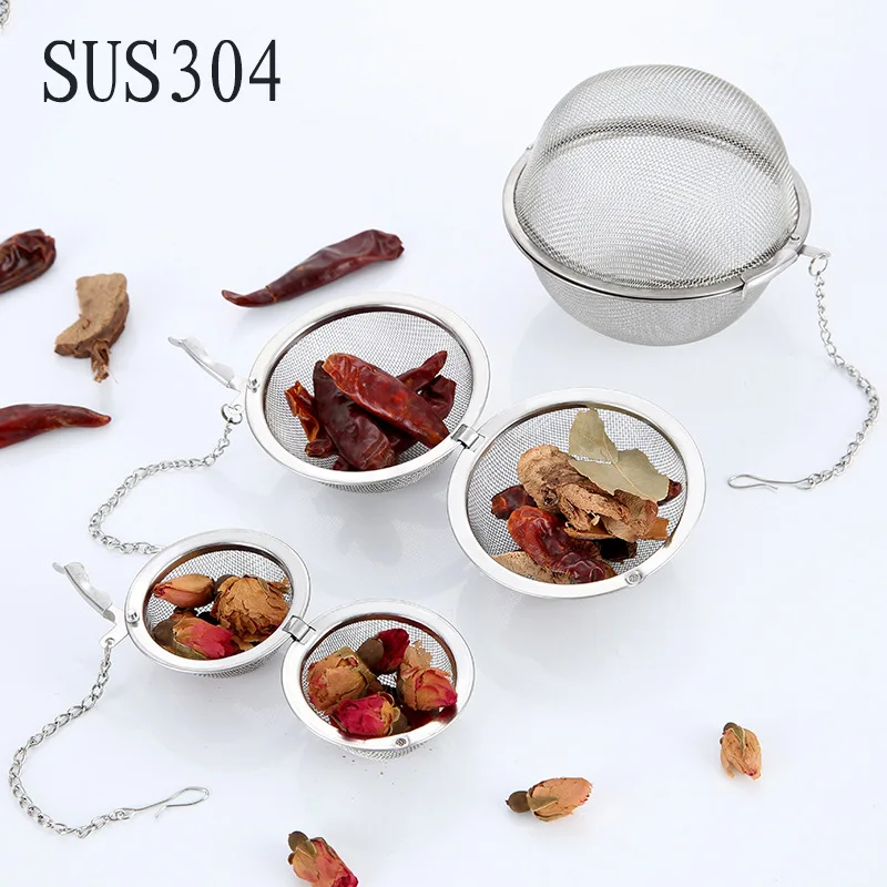 304 Stainless Steel Circle diao liao qiu Tea Egg Seasoning Stew Ingredients Ball Boiled Meat Filter Box wei bao | Дом и сад