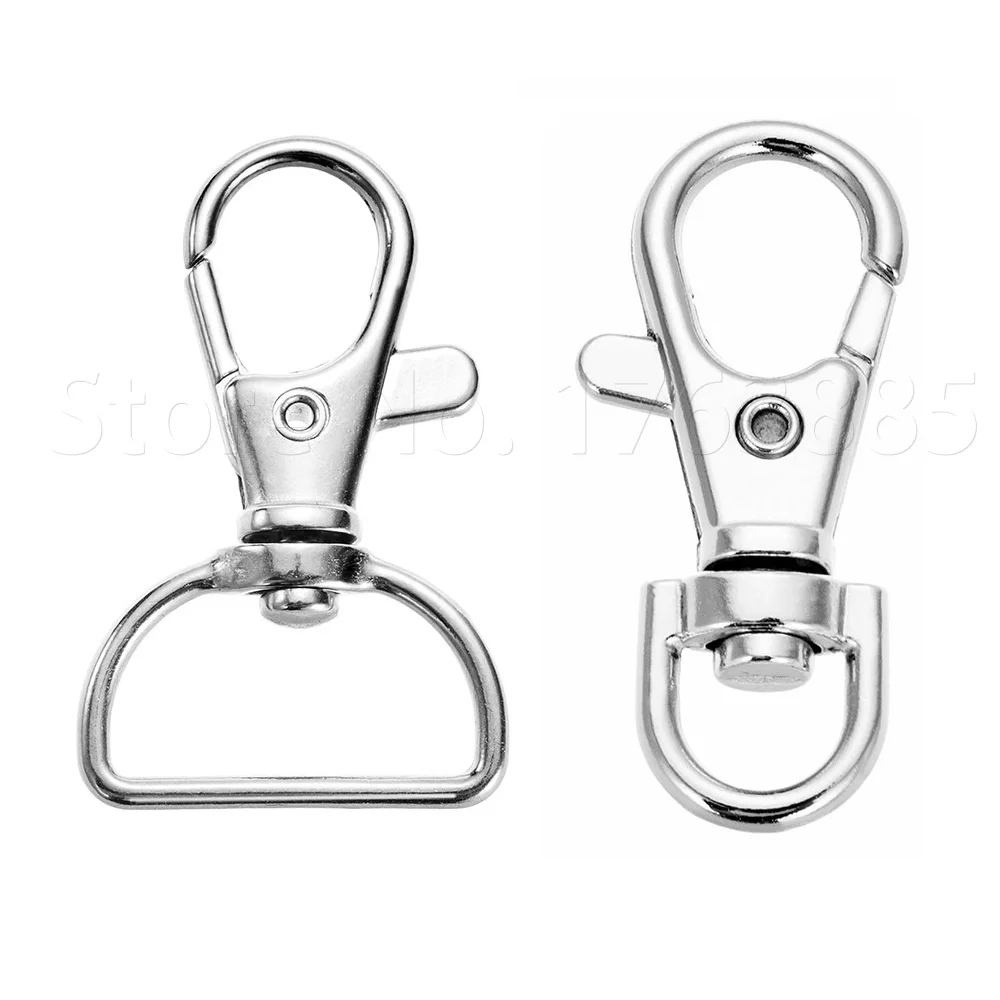 Металлический поворотный спусковой крючок застежка-карабин кольцо для ключей