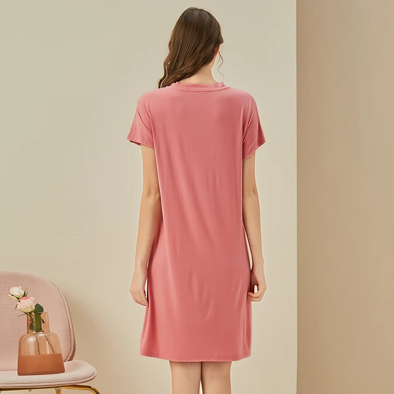 

Summer Modal One-Piece Midi Skirt Ladies Night Skirt Summer New Product Loose and Comfortable Night Skirt