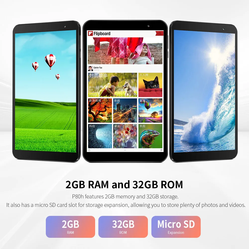 teclast p80h 8 inch tablet android 10 0 os quad core 2gb ram 32gb rom phone dual cameras 1280800 ips wifi gps 4000mah battery free global shipping