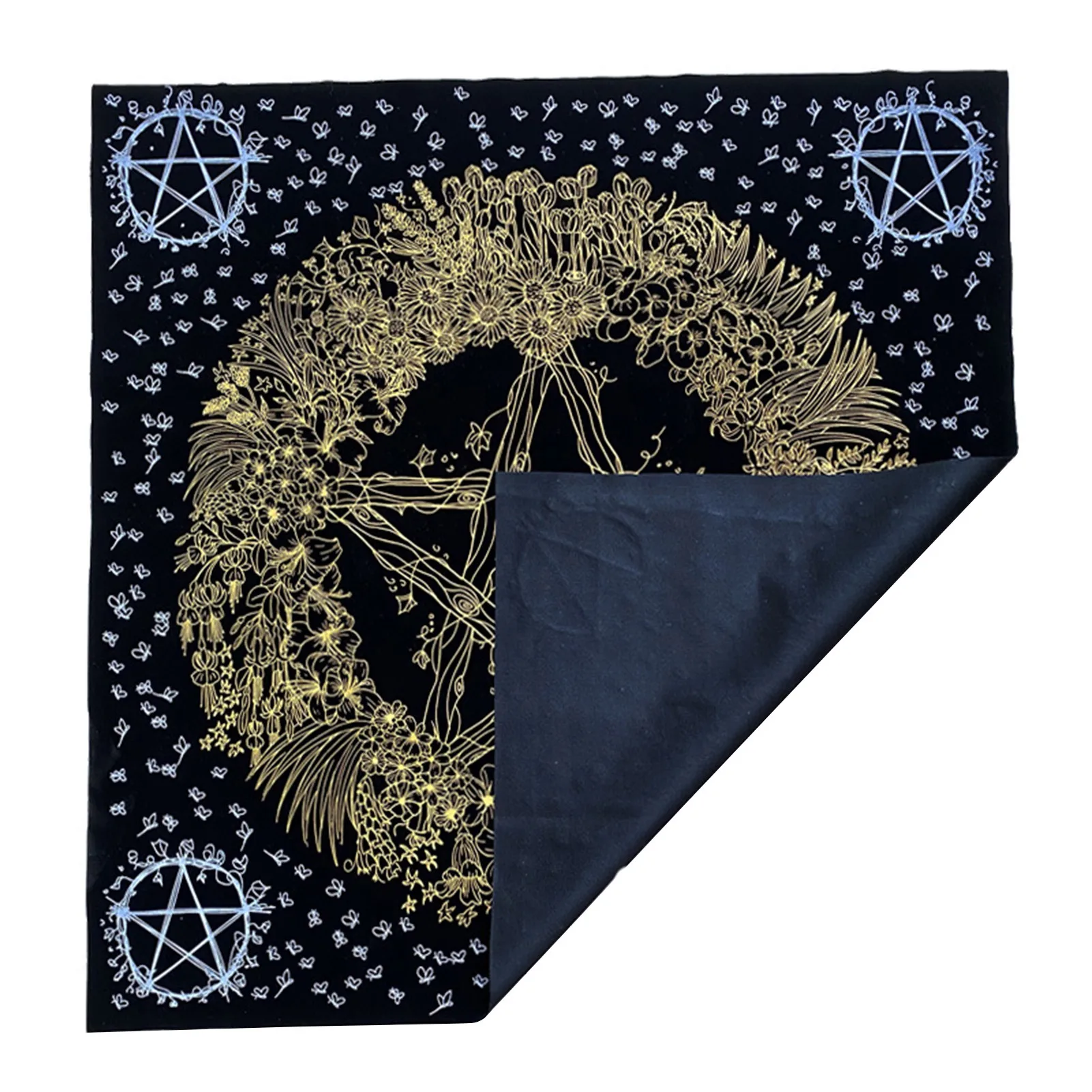 

Tarot Card Tablecloth Velvet Divination Altar Cloth Board Game Fortune Astrology Divination Pentagram Oracle Card Pad