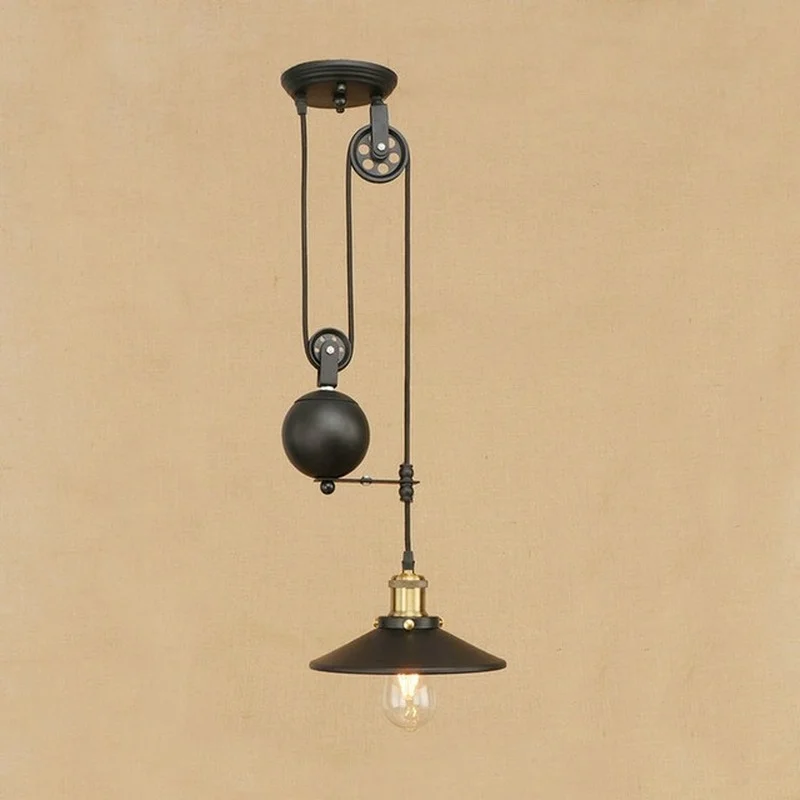 Винтажный железный подвесной светильник в стиле лофт промышленный американский