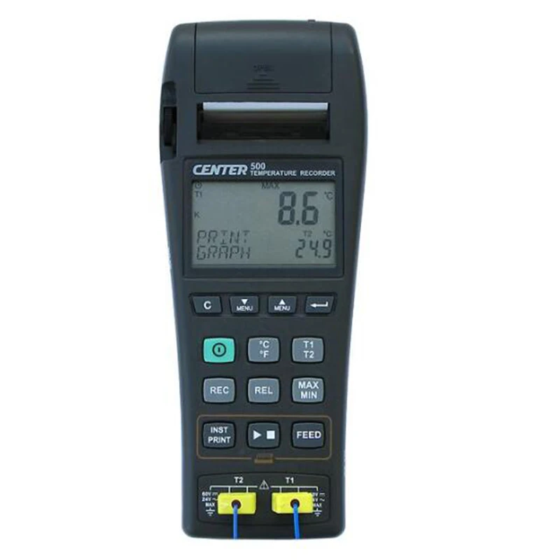 CENTER-500 Datalogger Temperature Graphic Recorder (k/J Type) Build in Thermal Printer for Text and Printout. | Инструменты