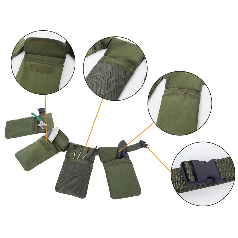 

Multi-functional Ganden Tools Bags Waist Pouch Belt Storage Holder Organizer Bag Tote Bag Gardening Tools Kit Carrier