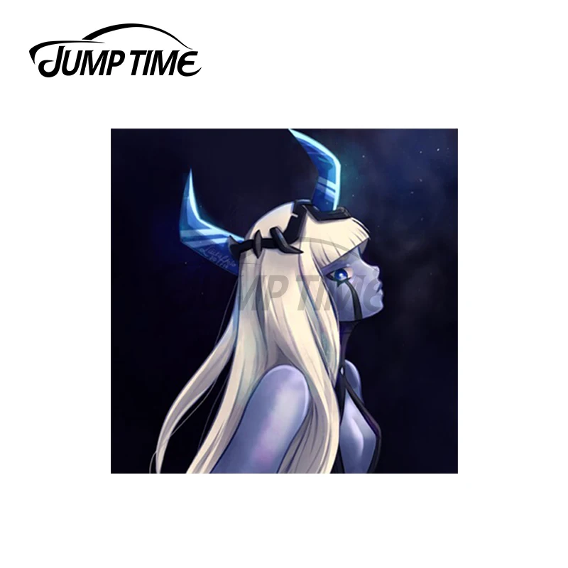 

Jump Time 13 x 11.2cm For Klaxosaur Princess Code001 Car Stickers Sunscreen Vinyl JDM Waterproof Anime RV VAN 3D DIY Fine Decal