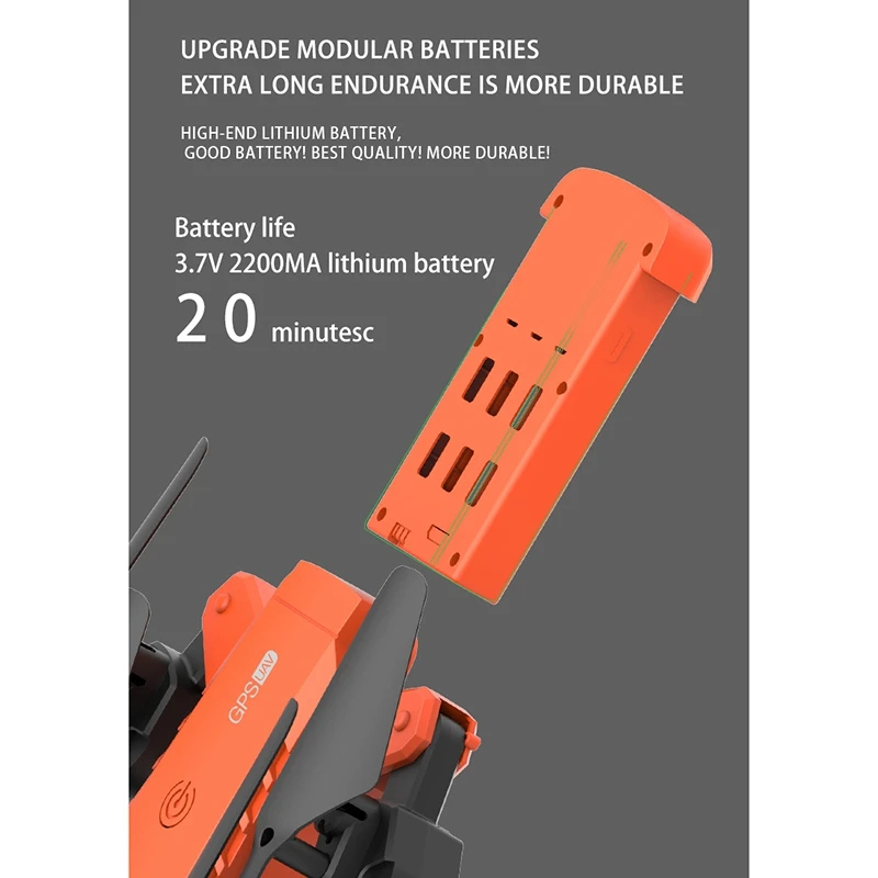 

K68 RC GPS Drone 6K Dual HD Camera Professional Aerial 5G WiFi FPV Drone Foldable Quadcopter Distance 1500M