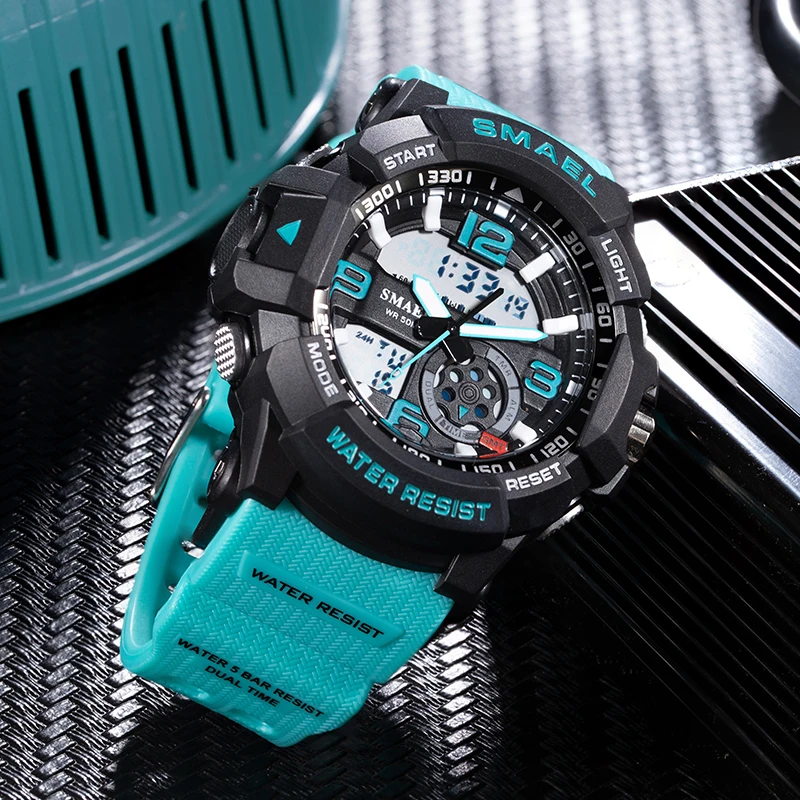 SMAEL брендовые новые мужские военные часы кварцевые спортивные водонепроницаемые