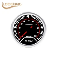 lodenqc 2 52mm car meter rpm tachometer smoke lens 0 10000 gauge super bright led lighting
