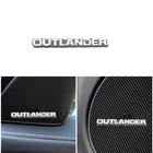 3D наклейка для стайлинга автомобилей, алюминиевая эмблема, внутренний динамик, аудио значок для Mitsubishi Outlander 2018 2019