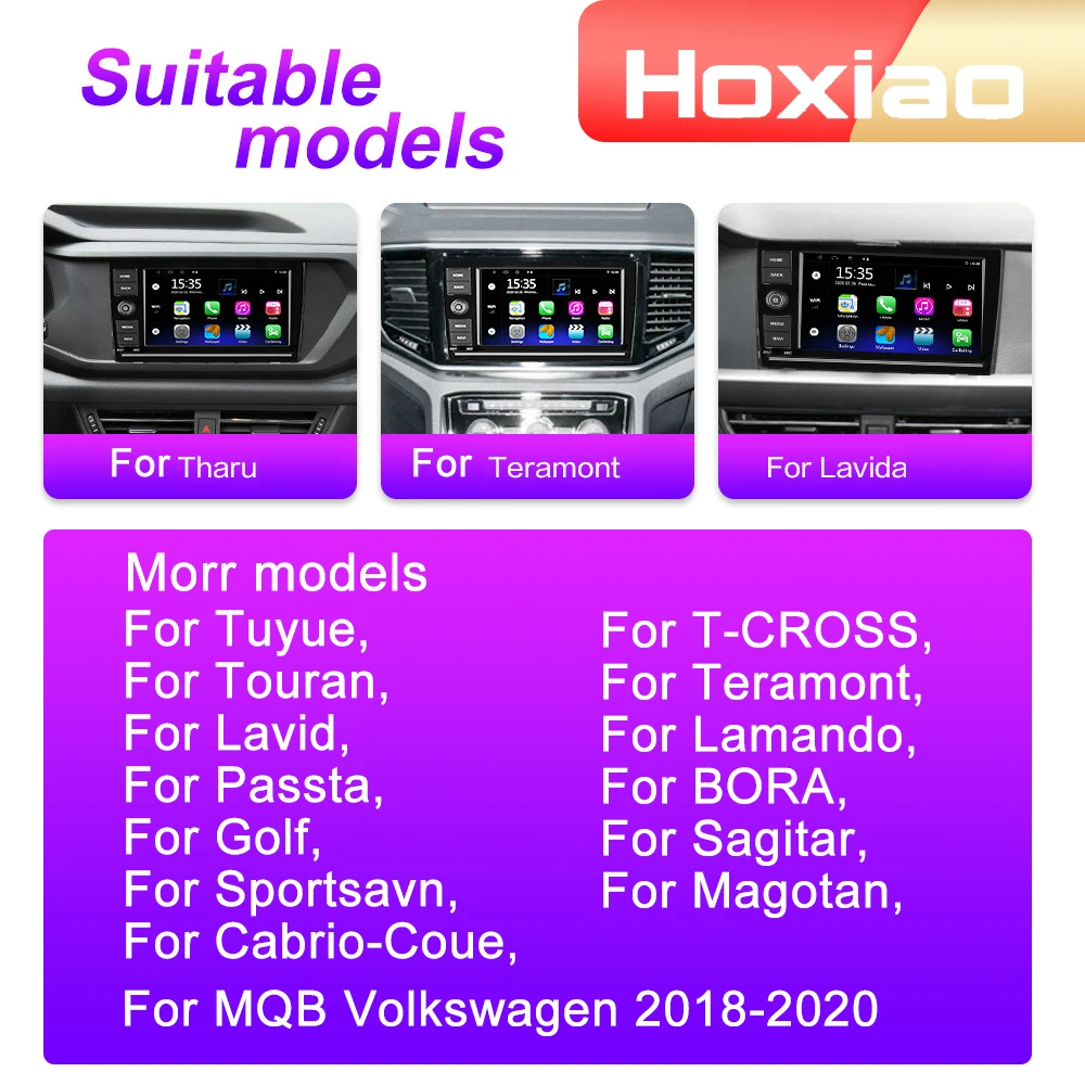 Андроид 10 Автомобильное радио Мультимедийный плеер для Volkswagen VW MQB Golf Polo Passat B7 B6 Skoda Seat 2003-2017 Навигация GPS 2 Din.