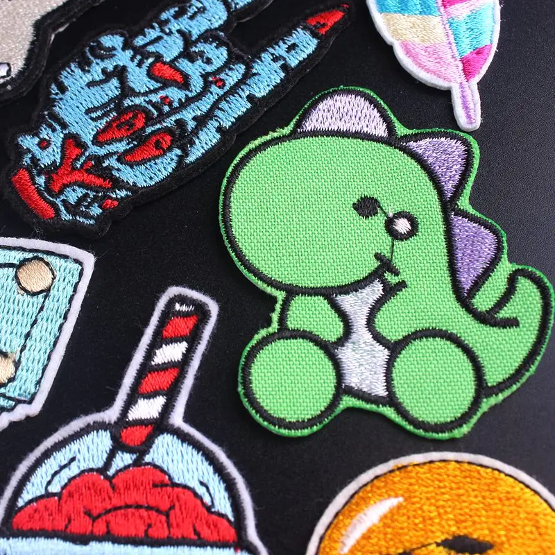 Мультфильм милый заплатки одежда вышитая нашивка аппликация Глажка одежды
