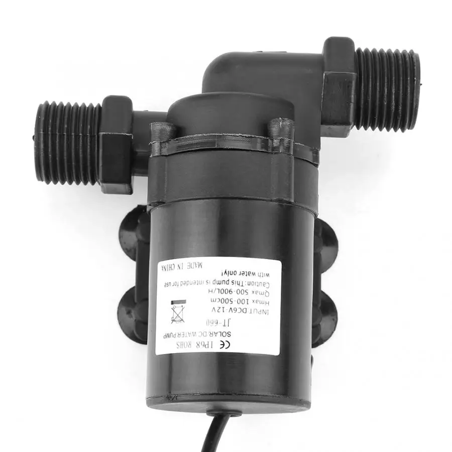 JT-660D-12 Mini Brushless Circulating Water Pump 900L/H Low Noise Submersible Boost For Solar Heater Fish Tank DC 12V | Обустройство