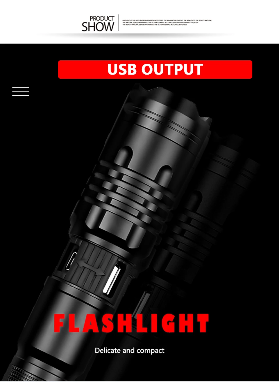 Litwod Z40 светодиодный фонарик cree xhp70 зарядка через usb стрейч зум ударопрочный внешний аккумулятор 18650 перезаряжаемый фонарик