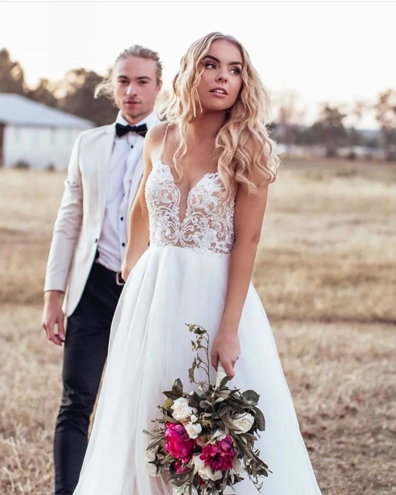 Boho пляжные богемные Свадебные платья 2020 женские размера плюс для невесты|long evening