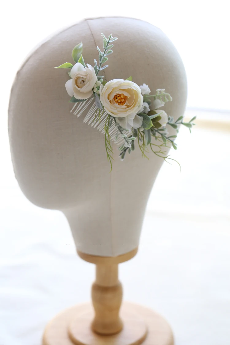 2019 цветок невесты тиара гребень для волос Hairband женские свадебные аксессуары