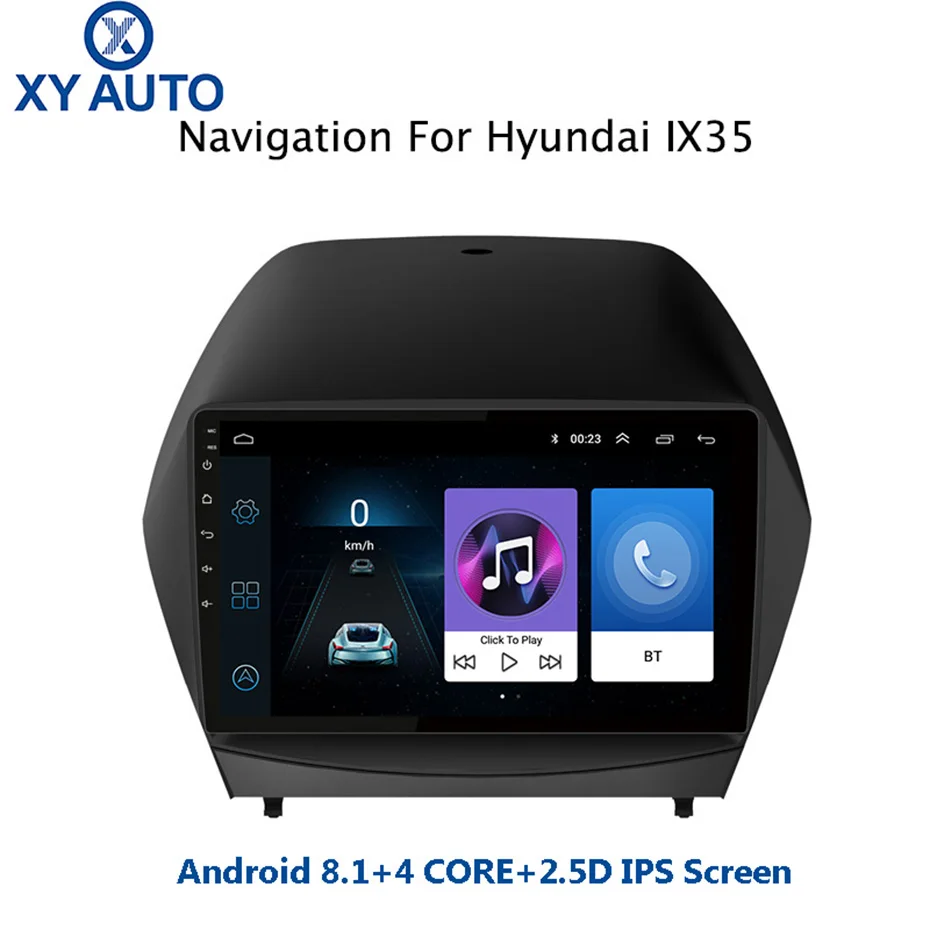Полноэкранный сенсорный экран 9 дюймов 2.5D IPS HD Android 8 1 NAVI для Hyundai ix35 2010 2013 с Bluetooth USB