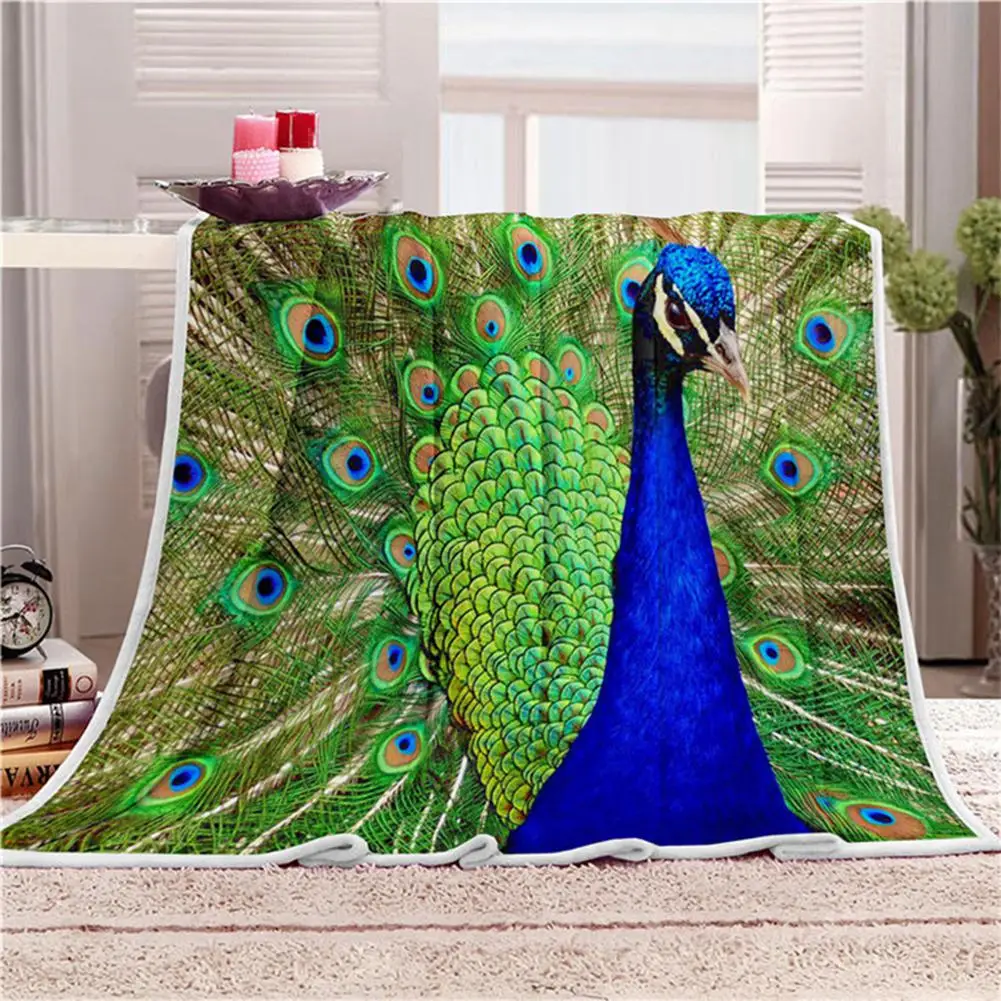 Зимнее супер теплое мягкое одеяло покрывало на диван/кровать 150x80 см