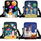 Сумка-мессенджер с космонавтомастронавтом, Женская сумочка, сумки через плечо Galaxyшаттл, симпатичный клатч, сумки на плечо для путешествий, сумка для книг