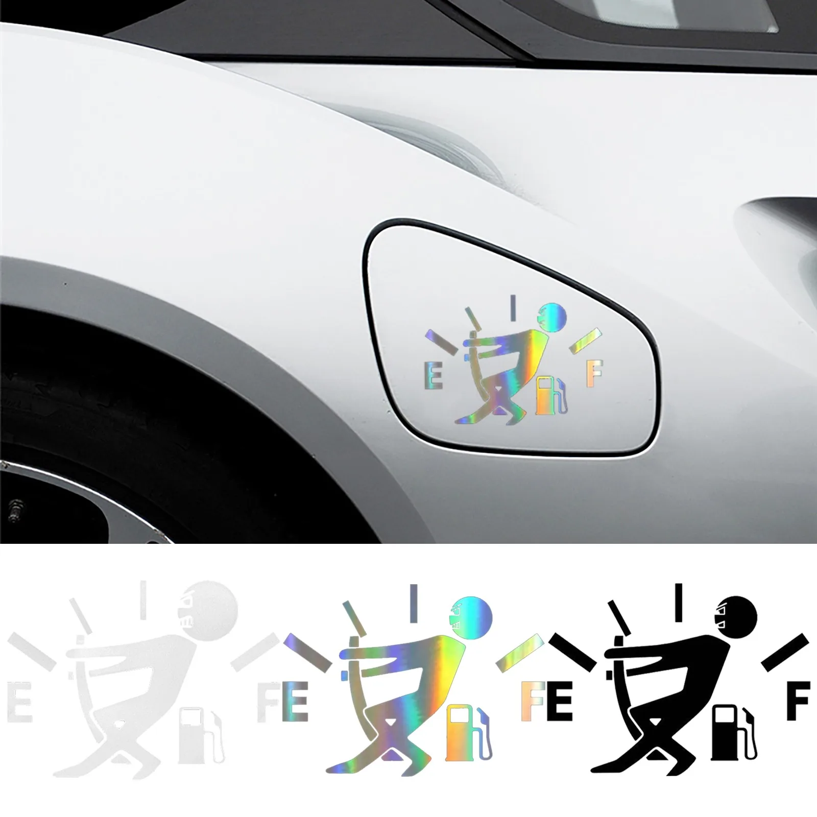 

Автомобильная Наклейка 3D 13*9,5 см, высокая потребление газа, наклейка, топливный датчик, пустая наклейка на автомобиль, забавная наклейка s и н...