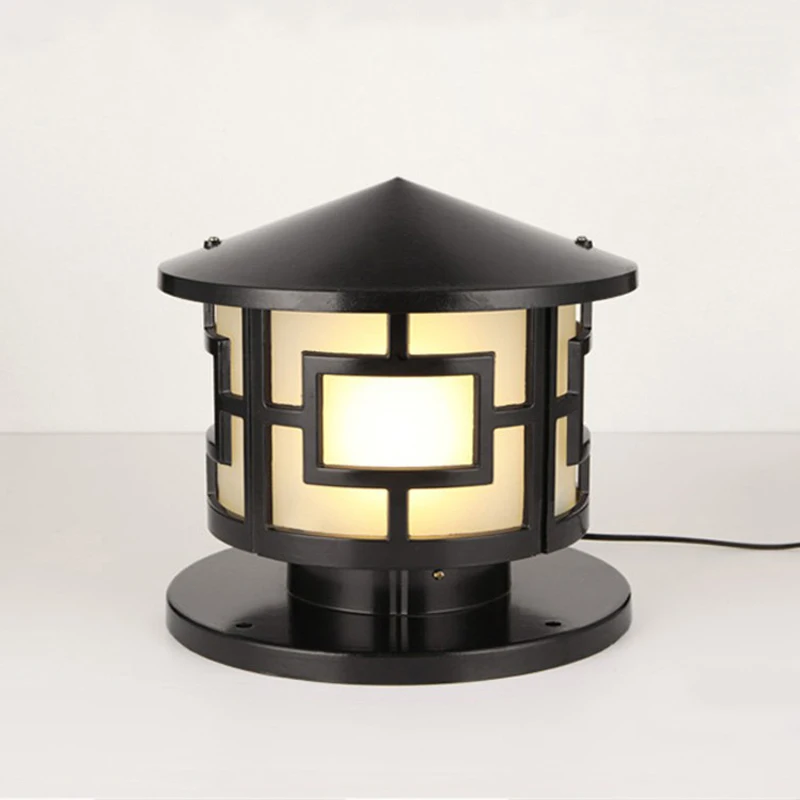 Круглая уличная колонна налобный фонарь водостойкий забор дверной столб лампа в