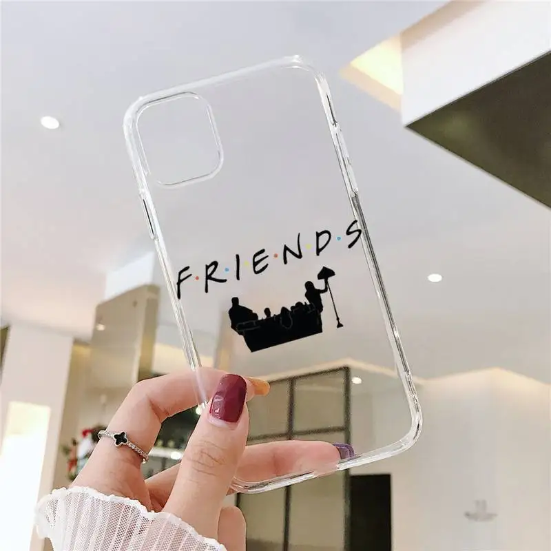 

Friends TV Show Door Phone Case Transparent soft For iphone 5 5s 5c se 6 6s 7 8 11 12 plus mini x xs xr pro max