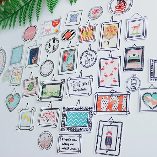 36 шт./компл. свежий фотоальбом рамка наклейка Сделай Сам Рукоделие Скрапбукинг