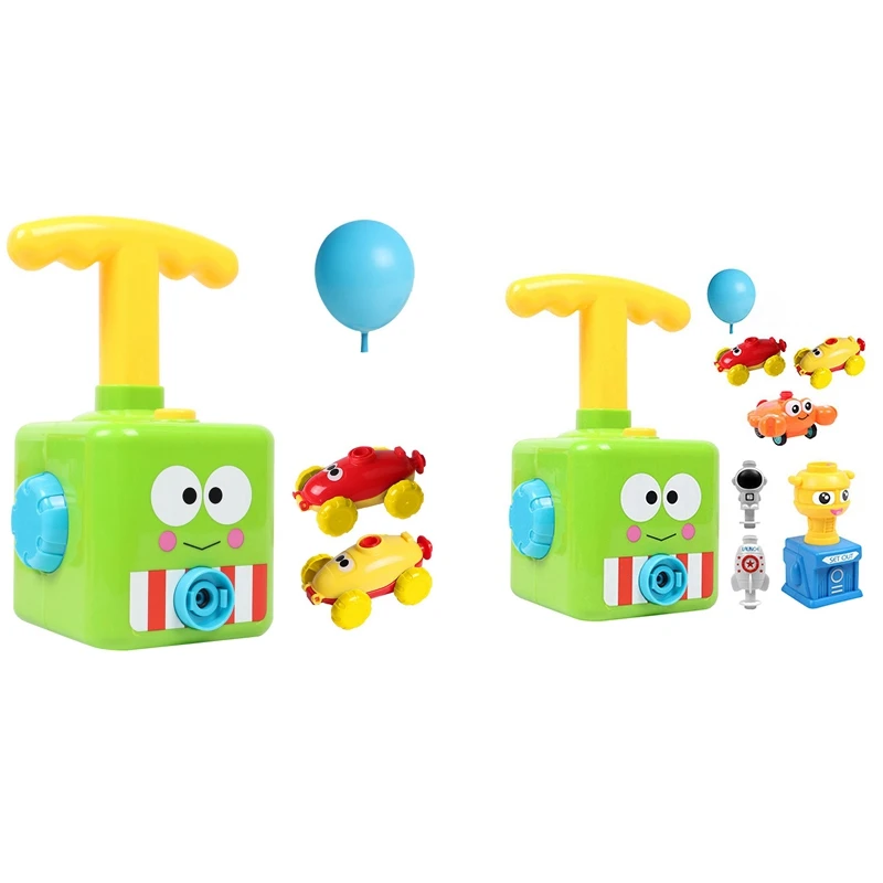 

Frog Balloon Powered Launch Car Hand Push Balloon Pump Cars Racer Kit Girts for Kids