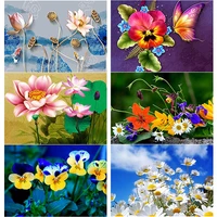 new diy 5d diamond painting full square round drill flowers diamond embroidery little daisy cross stitch mosaic home decor gift