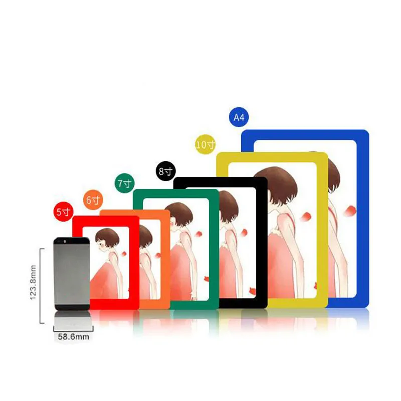 ПВХ Хрустальная магнитная фоторамка рамки для картин креативная наклейка на