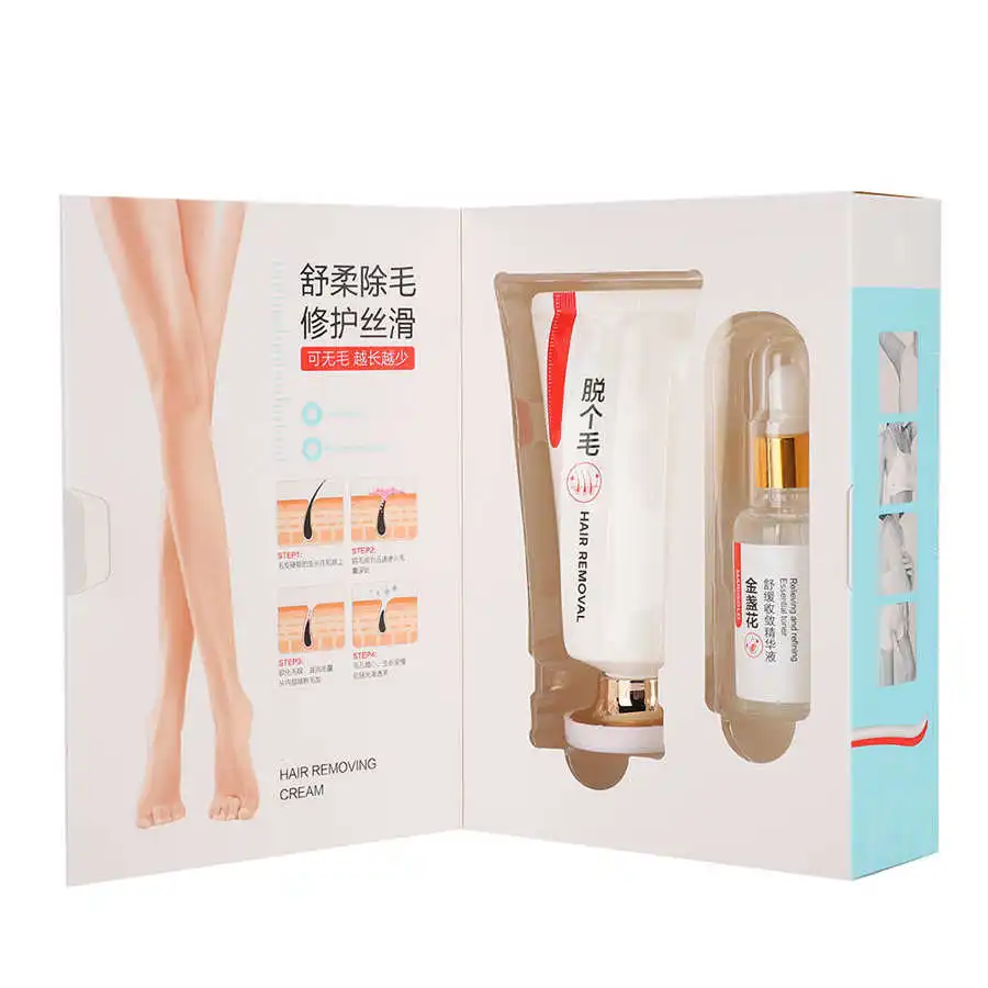 

Mild Hair Removal Cream Skin Body Care Depilatory Cream Moisturizing Repair Serum Set