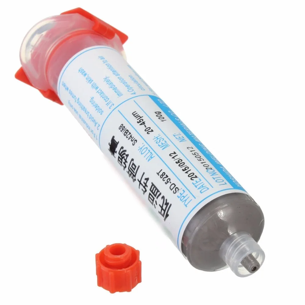 100% оригинальная 100g Sn42Bi58 SD-528T низкотемпературная SMT светодиодсветодиодный