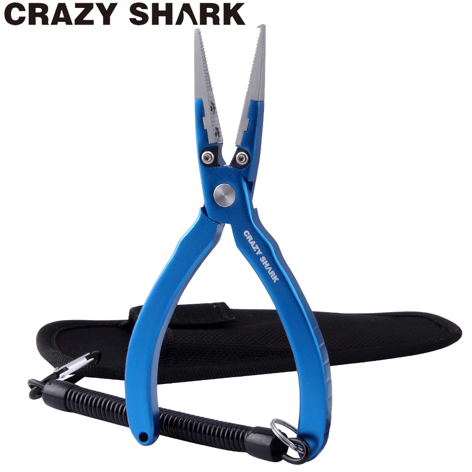 CrazyShark алюминиевые рыболовные плоскогубцы разделенные кольцевые резаки рыбные
