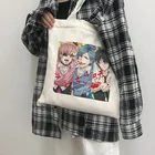 Холщовая Сумка Ulzzang Yarichin Club, винтажная повседневная женская сумочка на плечо в стиле хип-хоп и Харадзюку с японским мультяшным принтом
