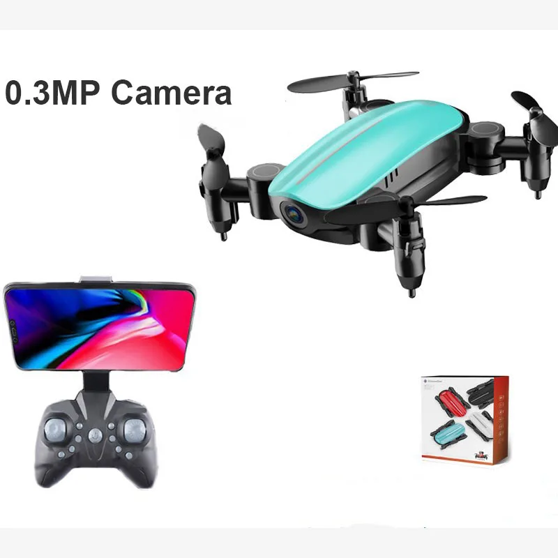 0.3MP Camera Blue RC Мини Квадрокоптер с wifi FPV складной Дрон самолет с камерой HD RC Дрон воздушный четырехосевой вертолет микро карманные игрушки - Цвет: 0.3MP Camera Blue