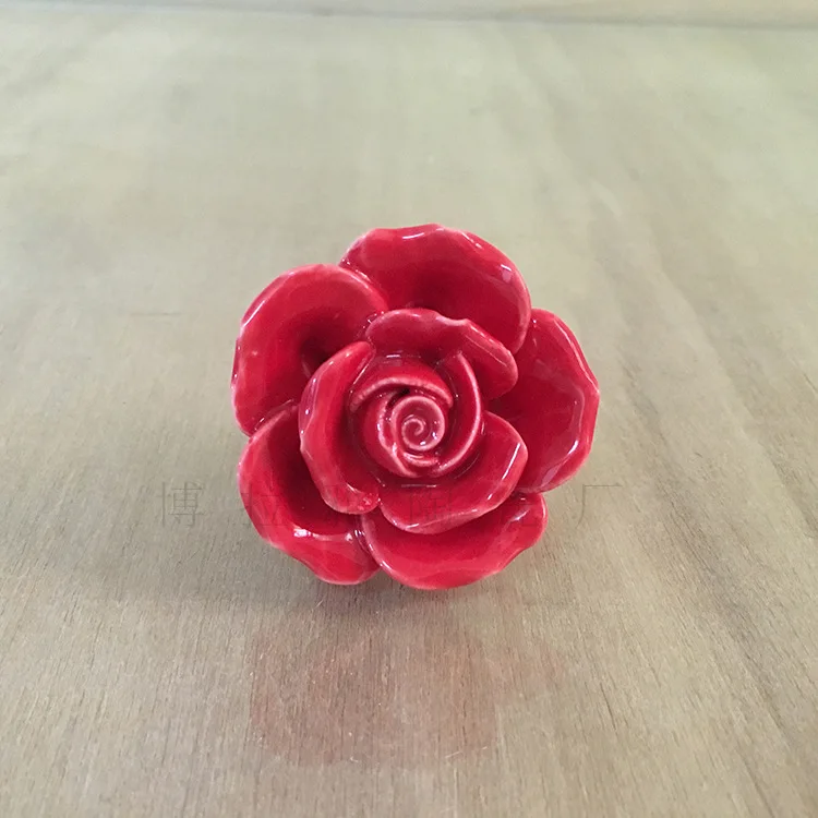 Особенности ручной работы керамический розовый цветок ручка с керамическими