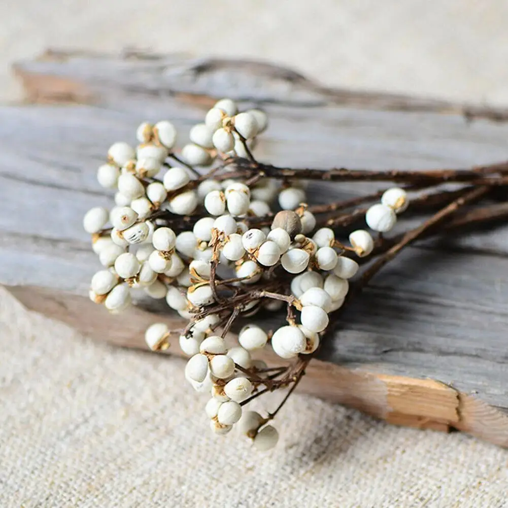 Натуральный ватные шарики жир с рисунком плодового дерева для сухих цветов