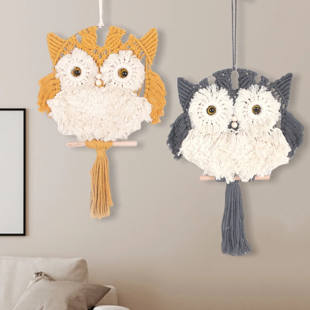 

Owl Shape Vintage Design Metal Wall Hanging for Home Garden Dorm Bedroom