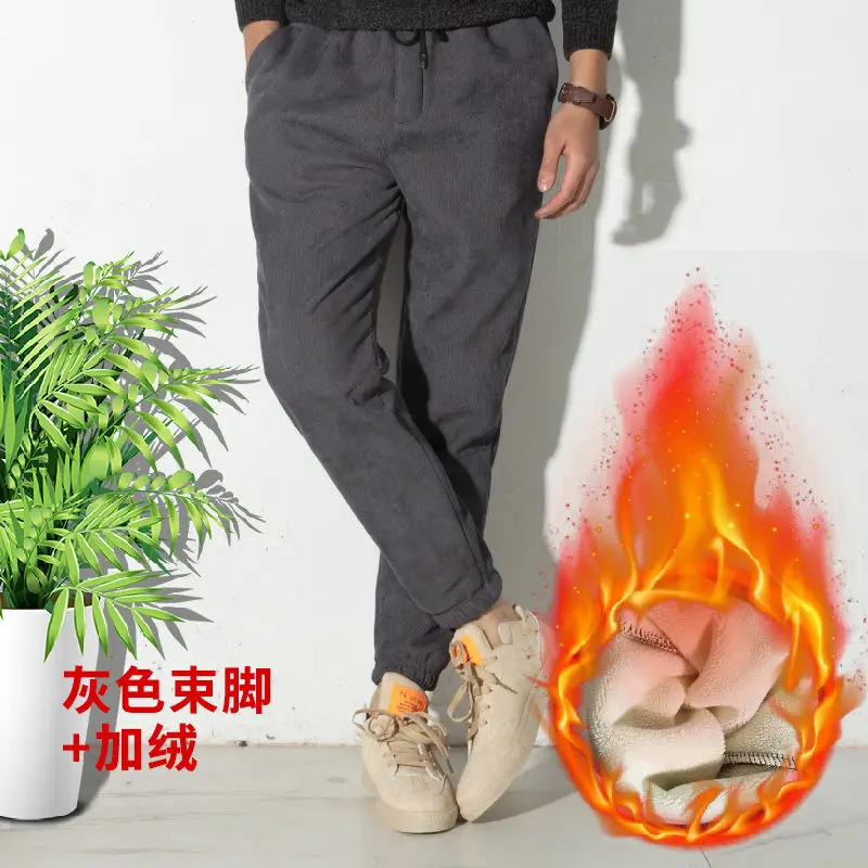 Мужские весенне-осенние укороченные брюки большого размера