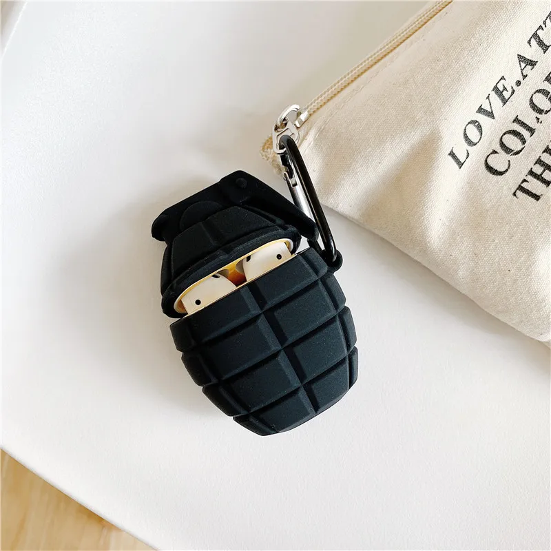 Для AirPods 1 2 Чехол 3D PUBG милый мультяшный Мягкий силиконовый чехол для беспроводных