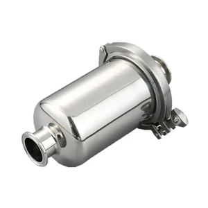 Санитарный фильтр, короткий, для 19253238 труб, с тройным зажимом, из нержавеющей стали, с внешним диаметром 50,5, 102 мм
