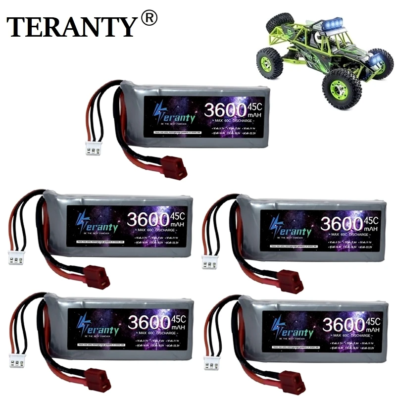 Высокая мощность RC автомобиль Lipo батарея 7 4 V 3600mAh Макс 60C для Wltoys 12428 12423 Обновление