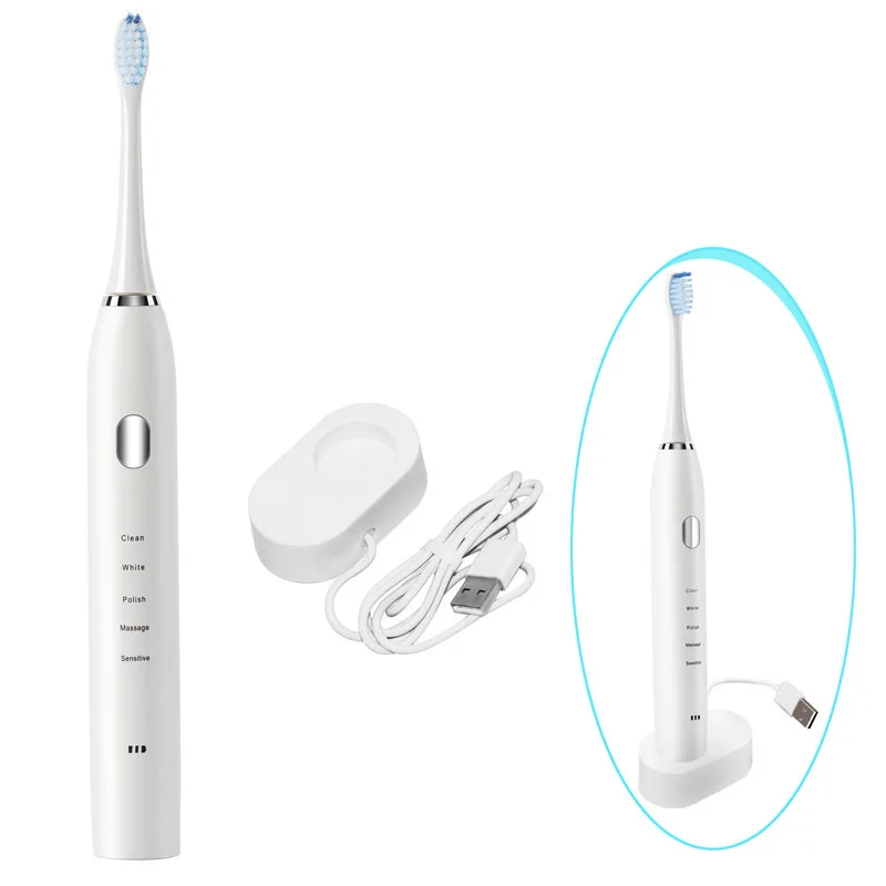 

Electric Toothbrush Powerful Cleaning Rechargeable Toothbrush IPX7 Waterproof Included Toothbrush