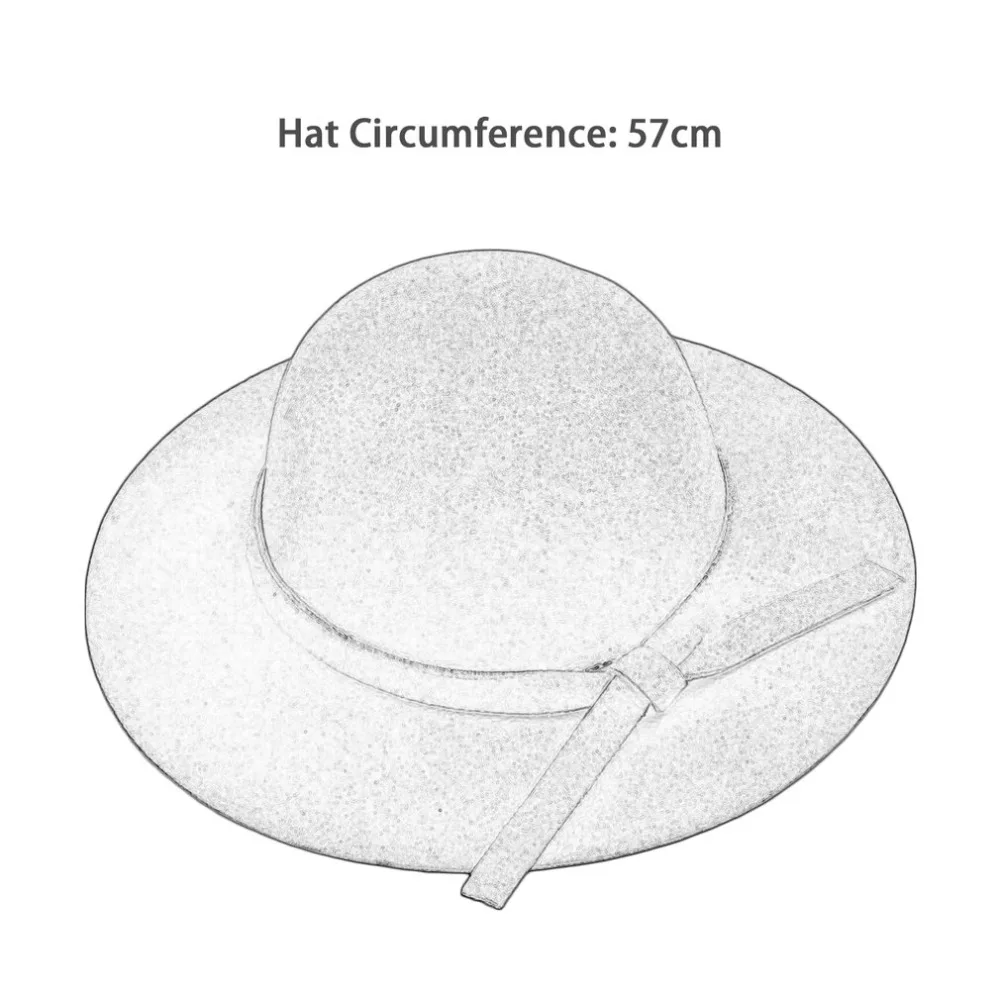 Осенне летняя фетровая шляпа от солнца Женская винтажная с широкими полями